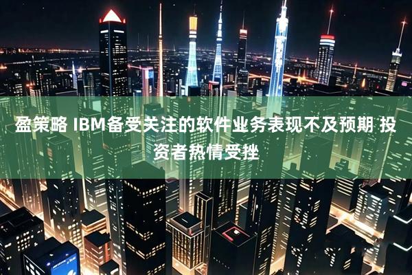盈策略 IBM备受关注的软件业务表现不及预期 投资者热情受挫